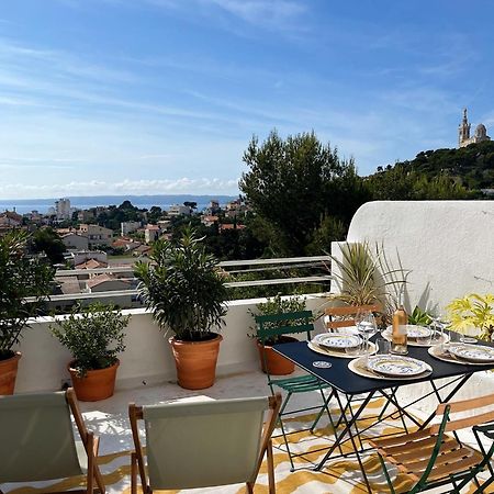 Charmant Studio-Terrasse Vue Mer Marseille Exteriér fotografie