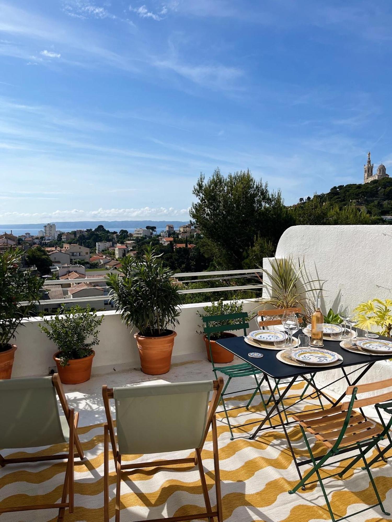 Charmant Studio-Terrasse Vue Mer Marseille Exteriér fotografie